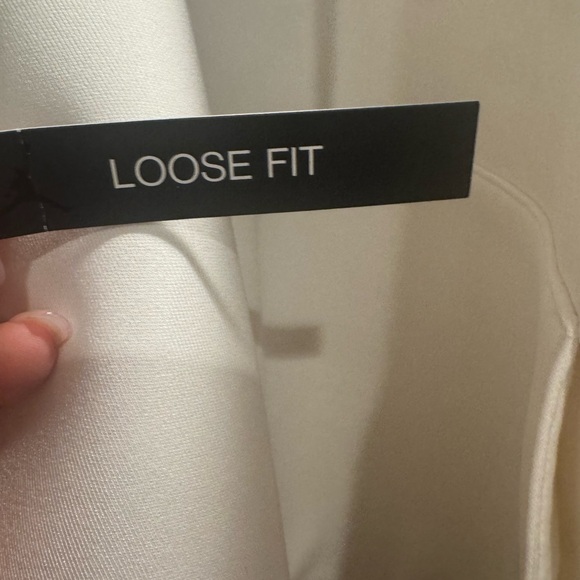 Jordan White Hoodie with Gray Sleeve Print - Picture 10 of 12